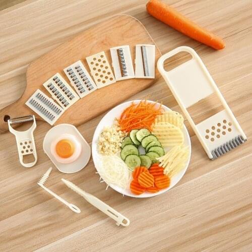 11Pcs Manual Vegetable Slicer Cutter Potato Peeler Onion Grater Kitchen Tool