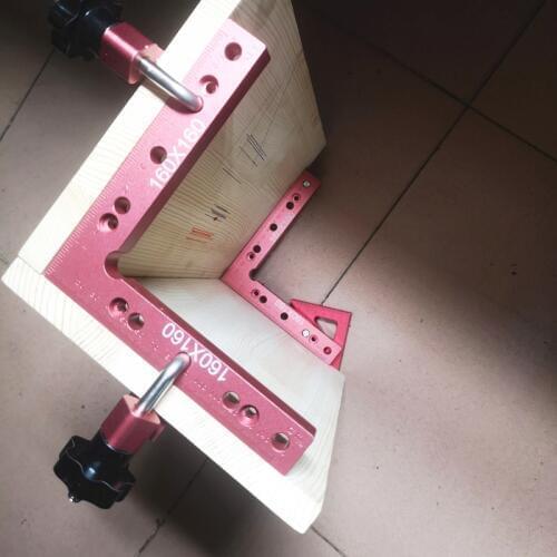 Aluminum square right angle 90 degree L-shaped auxiliary fixture woodworking Positioning ruler measuring gauge woodworking tools