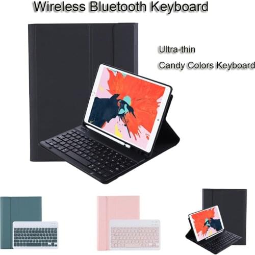 Luxury Candy Colors Wireless Bluetooth Keyboard iPad 9.7th 2018/2017 ipad Pro 9.7th/Air2/Air With Stand Pen Slot Tablet Keyboard