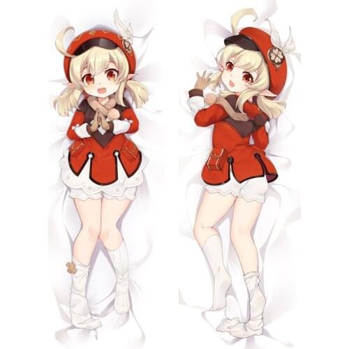 Anime Game Genshi Impact Klee QiQi Venti Fischl Mona Dakimakura Covers Bedding Hugging Body Pillowcase Adult Manga Otaku Gifts
