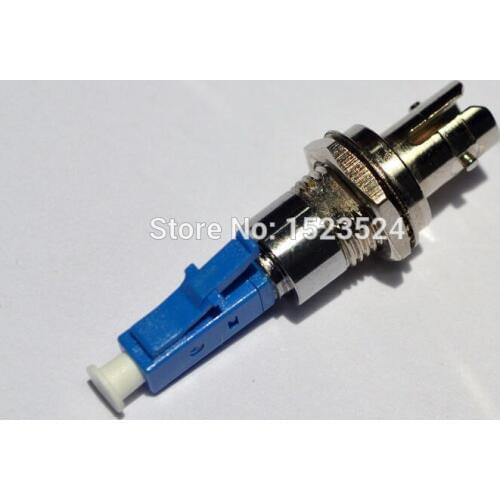 Free Shipping Good Quality ST female to LC male Fiber Optic Adapter SM Simplex Fiber