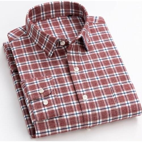 BOLEEBIRD Mens Flannel Shirts
