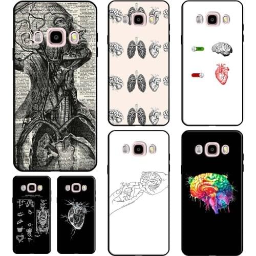 Human Organs Brain Phone Case For Samsung Galaxy J3 J1 J5 J7 2016 A3 A5 2017 A6 A8 Plus A7 A9 J8 J4 J6 2018