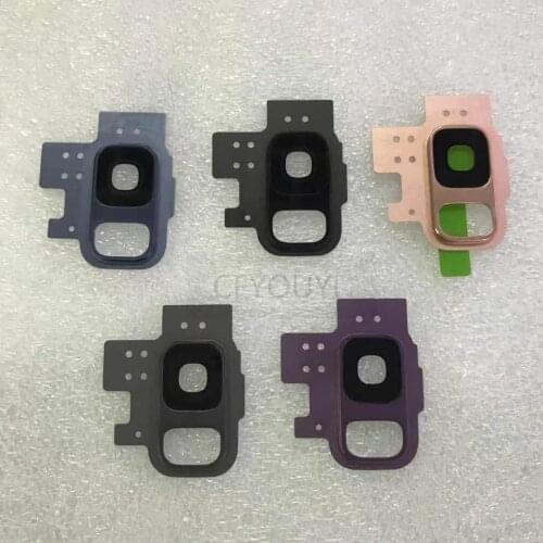 For Samsung Galaxy S9 G960 G960F Rear Back Camera Glass Lens Cover with Frame Holder Replacement