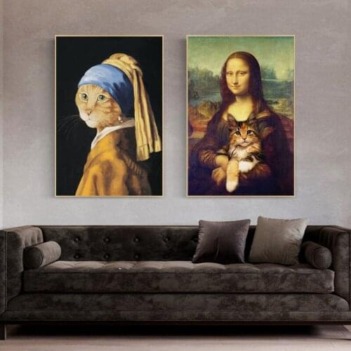 Aesthetic Room Decoration For Home Funny Anime Poster And Print Famous Painting Cute Animal Canvas Wall Art Painting No Frame