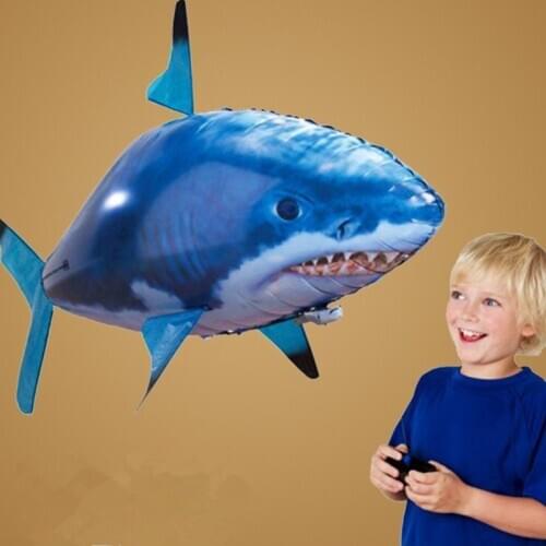 Remote Control Shark Toys RC Air Swimming Fish Toy RC Flying Air Balloons Remote Control Animals Nemo Clown Gifts For Children