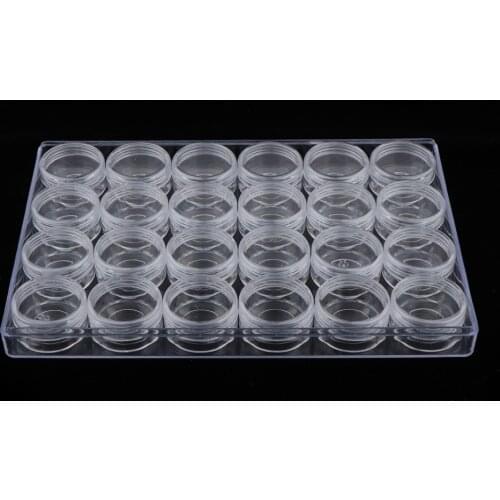 Case of 24pcs Empty Jars Makeup Container Cosmetic Cosmetics Conditioner