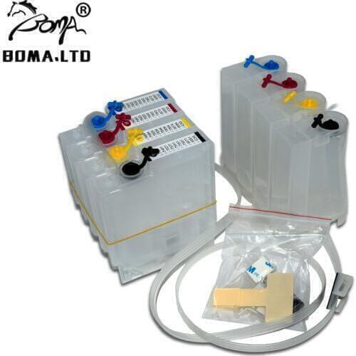 BOMA.LTD 6090 6590 748XXL 748 T9071 T9081 Bulk Ink Ciss System Without Chip For EPSON WF-6590DWF WF-6090DW 6590DTWFC 6090DTWC