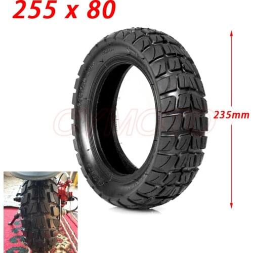 For ZERO 10X Tire 255x80 10 Inch Off-road Tire Inner Outer Tire Cross-country Tire Non-slip and Thickened Electric Scooter
