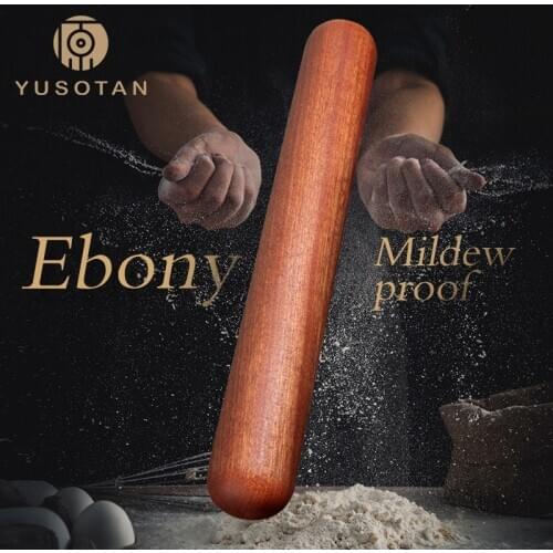YUSOTAN wooden rolling pin for dumplings natural solid wood comfortable touch kitchen accessories cooking rolling pin for dough