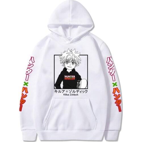 2021 Janpanese Anime Hunter X Hunter Killua Hoodie Men Women Unisex Hoodies Sweatshirts Hoodie