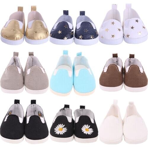 Doll Shoes Handmade Boots 7 Cm Doll Shoes For 18 Inch American &43 Cm Baby New Born Doll Accessories For Our Generation Girl`Toy