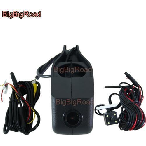 BigBigRoad Car wifi DVR Video Recorder dash cam For Skoda fabia octavia 2015 2016 2017 karoq kodiaq without rain & light sensor