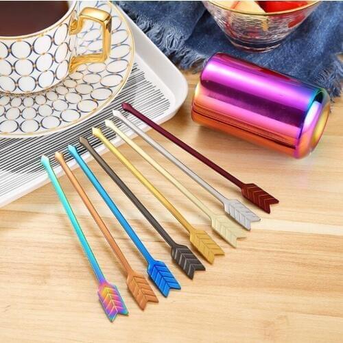 Creative household tableware flatware arrow shape fruit dessert fork stainless steel cake fork LX8190