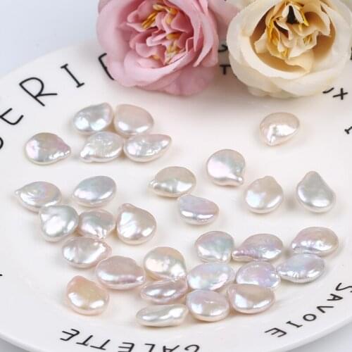 12-13mm High Quality Coin Pearl With Teal Drop Shape Beads For Making Earrings