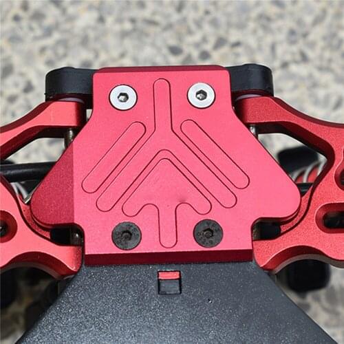 For ARRMA-1/7 4WD MOJAVE 6S-ARA106058 T1/T2 Aluminum Alloy Protective Cover Rear Bottom Plate Guard Board Upgrade Parts