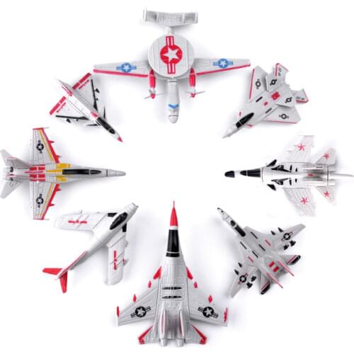 1PCS 4D Plastic Assembled Airplane Puzzle Assembling Military Fighter Toys For Children