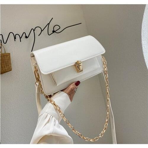 2020 New Summer Chain Crossbody Bags For Women PU Leather Female Handbags Designer Shoulder Bag Sac A Main Femme Messenger Bag