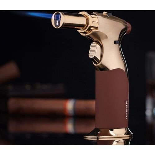 Luxury JOBON High Temperature Jet Torch Flame Welding Gun BARBECUE Kitchen Cigarette Lighter Camping Gas Windproof Cigar Igniter