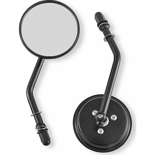 8mm Universal Rear View Side Mirrors Motorcycle For harley Cruiser chopper Touring Road King Glide Softail Sportster for Honda