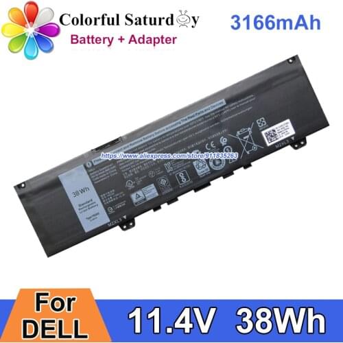 38Wh 11.4V F62G0 Battery For Dell Inspiron 13 7373 2-in-1 7370 7376 7380 7386 5370 P87G P879 P83G 5730 7000 5000 VOSTRO 13 5370