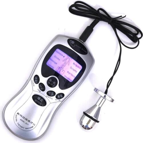 4 style shock Metal Anal Plug Sex Toys electric shock Anal Bead Butt Plug Sex adult Products Flirt Toys For Women couples