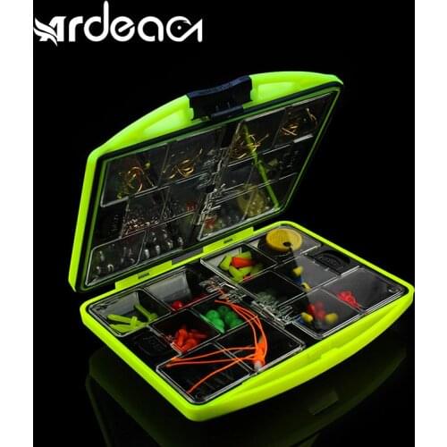 ARDEA Fishing Tool Set Box Fishing Beads Lure Bait Hooks Stop Beads Jig Hook Fishing Accessories Box for Sea Isca