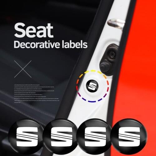 4Pcs PVC Car Shock-Absorbing Gasket Decal For Seat Leon Mk3 5F Ibiza 6J Ateca Sportcoupe Toledo Tarraco Cupra Useful Accessories