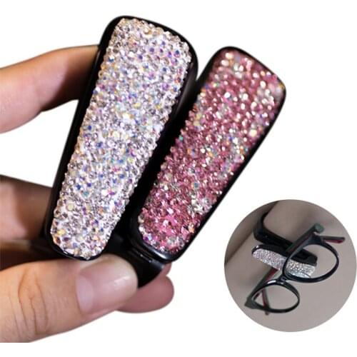 Car Sunroof Visor Sunglasses Clip Portable Auto Interior Glasses Holder Card Bill Clamp Car Supplies