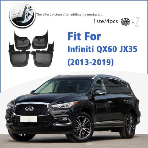 Mudguard For Infiniti JX35 QX60 2013-2019 4pcs Mudflaps Mudguards Car Accessories Splash Guard Fender 2014 2015 2016 2017 2018