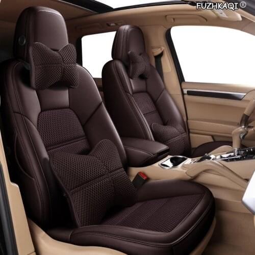 FUZHKAQI Custom Leather car seat cover For Honda Accord Odyssey FIT CR-V XR-V civic CITY Crosstour Crider VEZEL AVANCIER covers