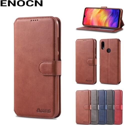 Wallet Case For Redmi Note7 Cover Case Redmi Note7 Pro Luxury PU Leather Flip Full Protector Shockproof Vintage Phone Housing