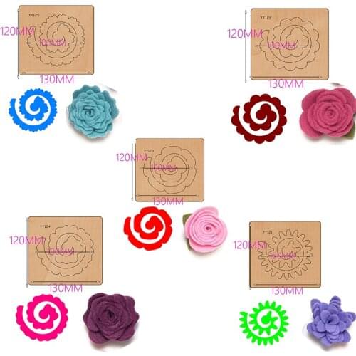 Wood die-cut clipboard process knife mold, compatible with most manual die-cutting flower knife moldsYY121-YY125