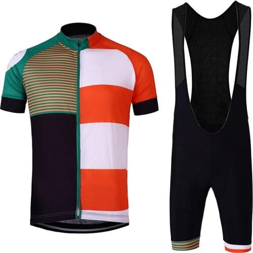 2021 Team Cycling Jersey Set Summer mens Mountain bike Breathable cycling equipment short sleeve dress Sportswear