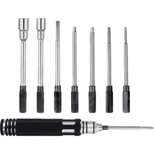 RC Metal 8 in 1 Hex Screwdriver tool kit set mini RC helicopter Plane Car Pocket RC Car Remote Control Cars