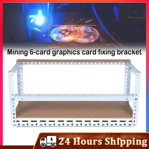 Multifunctional Graphics Card Holder Open Air Mining Rig Frame Case with Kits for 6 GPU ETH/BTC/Ether/ETC/BCH Ethereum Miner
