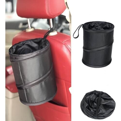 Fashion Wastebasket Trash Can Litter Container Car Auto Garbage Bin/Bag Waste Bins Household Cleaning Tools Accessories