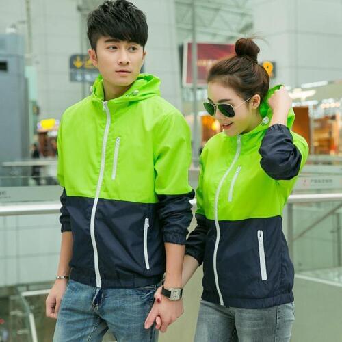 New 2021 Spring Autumn Color Mosaic Korean Men And Women Couples Fashion Jacket Free Shipping