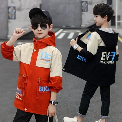 Charming Spring Autumn Boy Coat Jackets Overcoat Top Kids Teenage Gift Children Clothes Gift Formal School High Quality