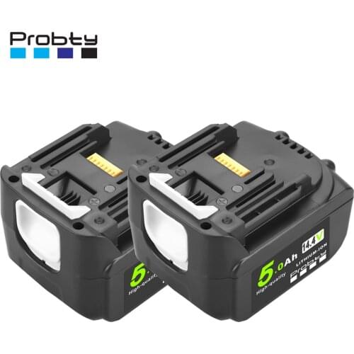 2pcs14.4V 5.0Ah Rechargeable Li-ion Battery For Makita 14V Power Tools Batteries BL1460 BL1430 1415 194066-1