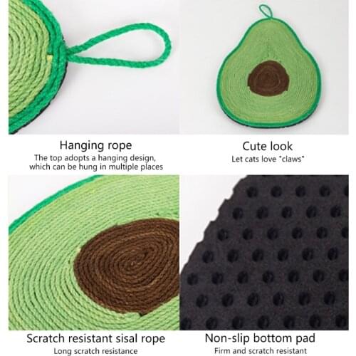 Cat Hanging Scratcher Sisal Grinding Nails Supplies Fine Durable Pet Toys Non Slip Bottom Multicolor Optional