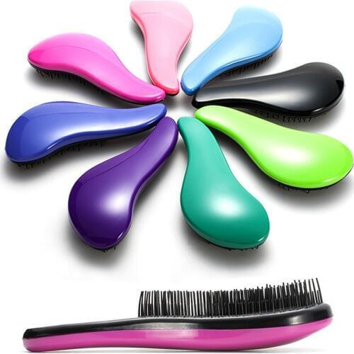 Magic Handle Hair Brush 8 color Professional Straightening Detangling Combs with plastic Salon Styling useful Tool Hot hairbrush