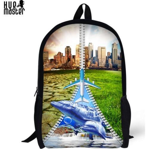 Schoolbag 3D Printing Lightweight Children School Backpacks Mochila Escolar Menino Knapsack for Boys Girls Daily Back Pack