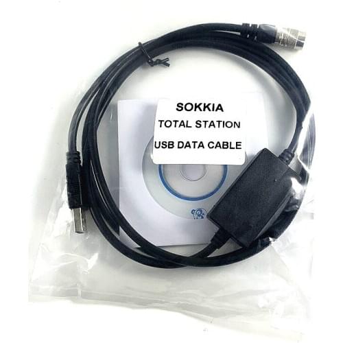 2pcs Brand NEW sokkia USB Data Download Cable for sokkia total stations 6-Pin USB date cable Compatible win8 / win7 / win10