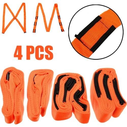 4pcs Heavy Duty Lifting Moving Straps Furniture Appliances Lifting Straps Movers Lifter Ergonomic Design Reduce Stress