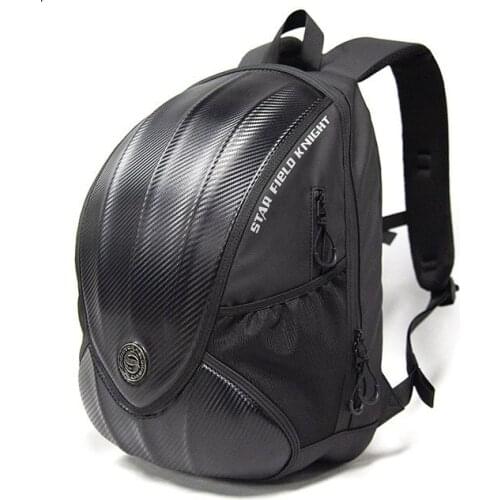SFK Black Cool Hard Unisex Good Quality Motorcycle Riding Helmet Backpack/ Stylish Motorbike Racing Bag/ Motocross Accessries