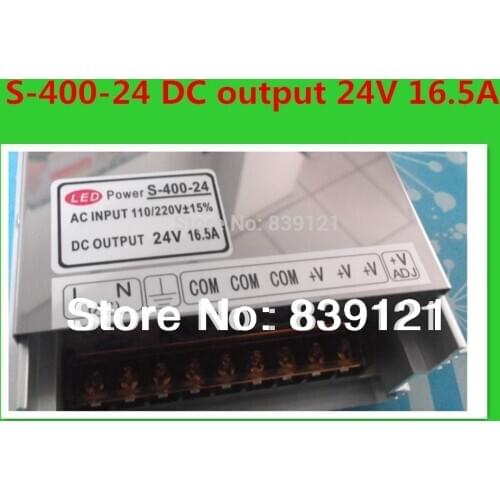 High quality 400W 24V DC 24V 16.5A stepper motor Switching Power Supply With Current Control Charger LED