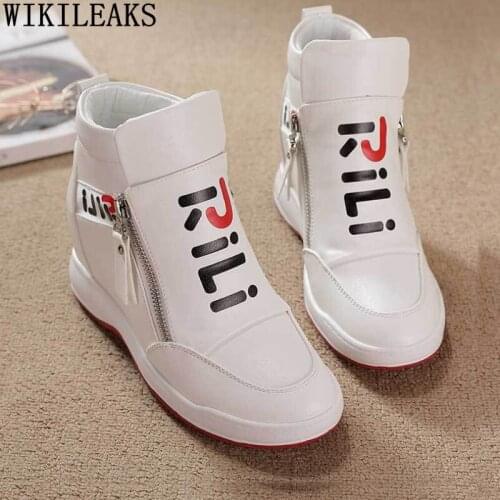 Woman Vulcanize Shoes Platform Sneakers Women Elevator Shoes for Women 2021 Height Increasing Shoes Woman Fashion Wedge Sneakers