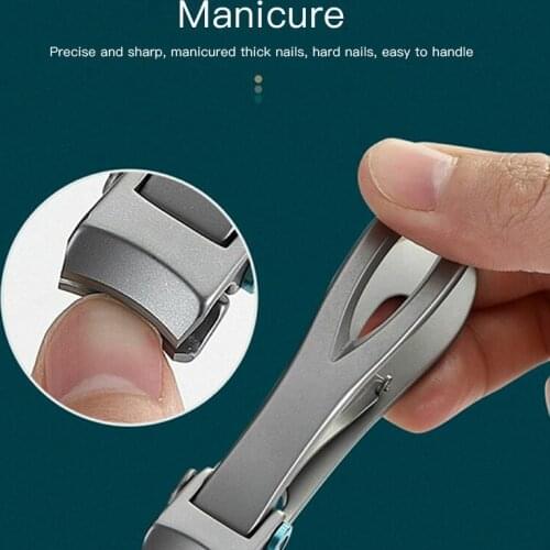 1/3/8pcs Nail Clippers Professional Manicure Cutters Household Stainless Thick Toenail Fingernail Scissors Tools
