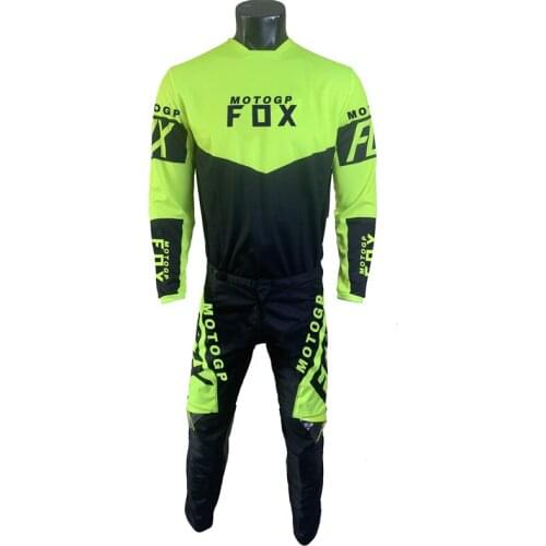 2021 Motocross Flexair Motogp Fox 180 360 Gear Set Jersey Pants Moto Cross Mountain Bicycle Offroad Kits Suit Mens